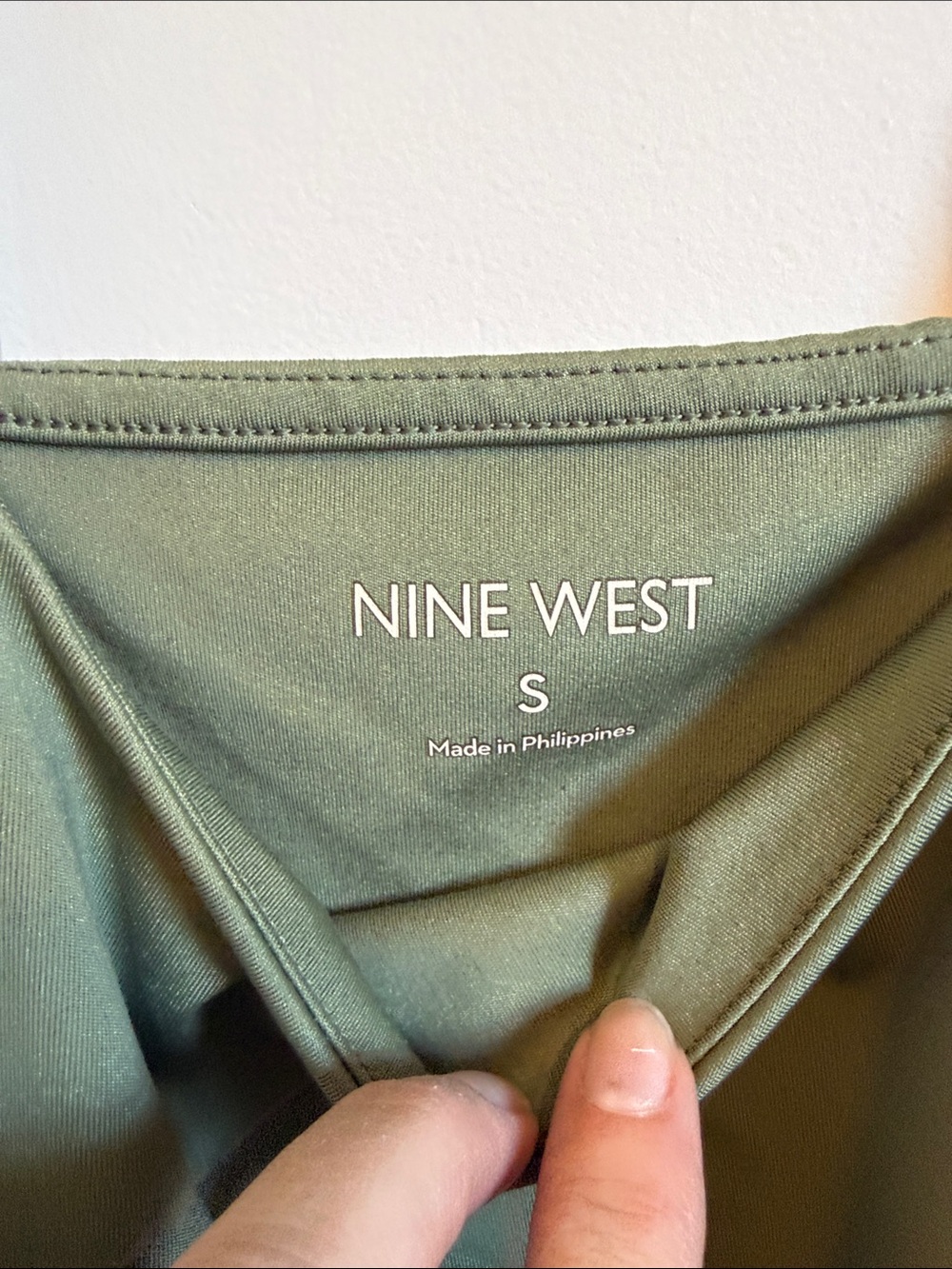Nine West Olive Scoop Neck Tank - Picture 2 of 5